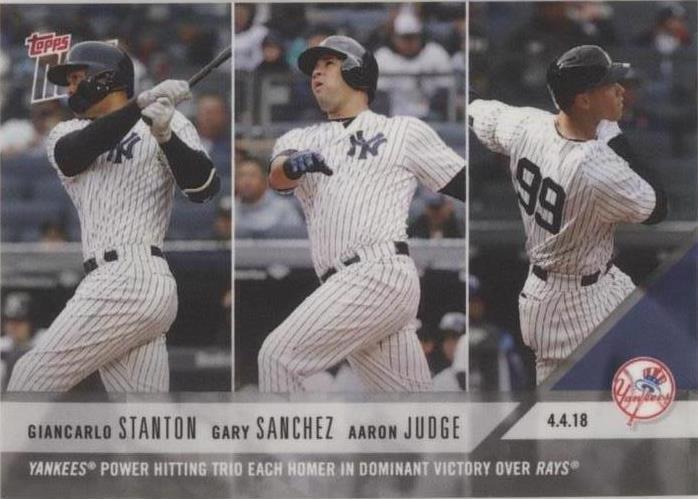 2018 Topps Now - Aaron Judge Gary Sanchez Giancarlo Stanton #35