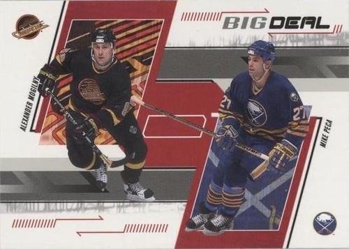 2002-03 In the Game Be A Player Memorabilia - Alexander Mogilny Michael Peca #248