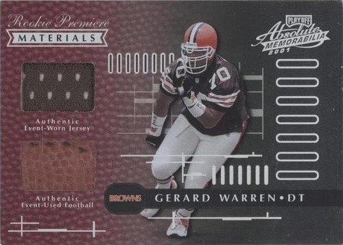 2001 Playoff Absolute Memorabilia Gerard Warren #179