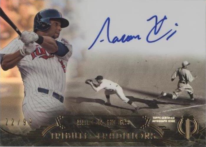 2014 Topps Tribute - Aaron Hicks #TT-AH