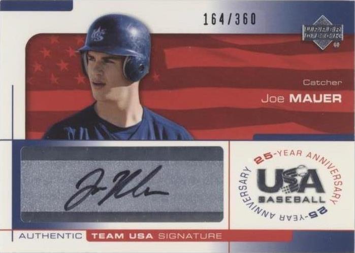 2004 Upper Deck EE. UU. Béisbol 25 Aniversario - Joe Mauer #MAU
