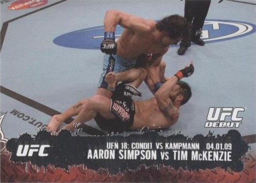 2009 Topps UFC Round 2 - Aaron Simpson Tim Mckenzie #130