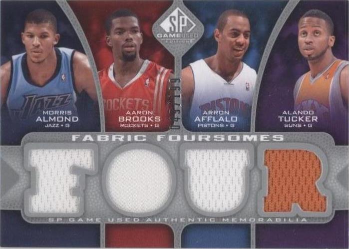 2009-10 SP Game Used - Aaron Brooks/Arron Afflalo/Alando Tucker/Morris Almond #F4-AATB