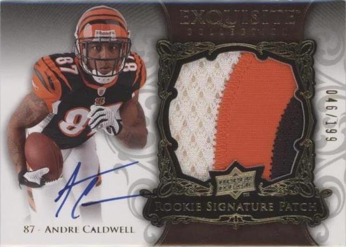 2008 Upper Deck Exquisite Collection Andre Caldwell #147
