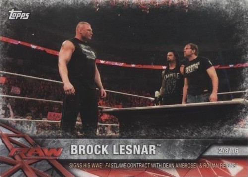 2017 Topps WWE Road to Wrestlemania - Brock Lesnar #20
