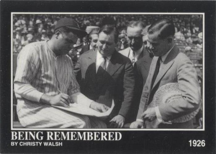 1992 Megacards The Babe Ruth Collection - Babe Ruth Christy Walsh #161