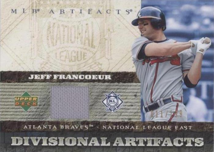 Artefactos de cubierta superior 2007 - Jeff Francoeur #DA-JF
