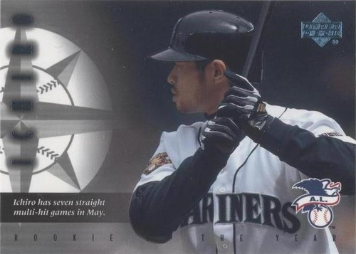 Ichiro Suzuki Rookie Near Mint BGS 8.5 2001 UD Victory Card Ichiro Suzuki Rookie Near Mint BGS 8.5 2001 UD Victory Card