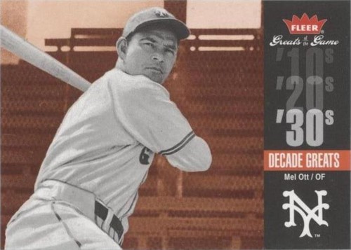2006 Fleer Greats of the Game - Mel Ott #DEC-MO