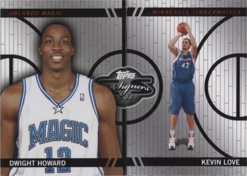 2008-09 Topps Co-Signers - Kevin Love/Dwight Howard #CF-45-5