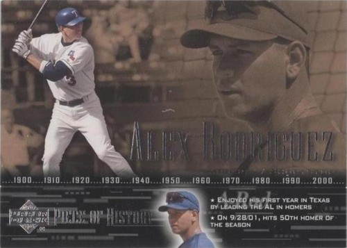2002 Upper Deck Piece Of History - Alex Rodriguez #20