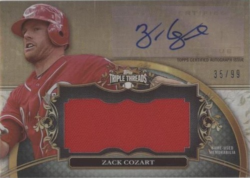 2013 Topps Triple Threads - Zack Cozart #UAJR-ZC1