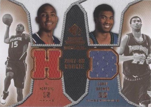 2007-08 SP Rookie Threads - Corey Brewer/Al Horford #DRT-HB