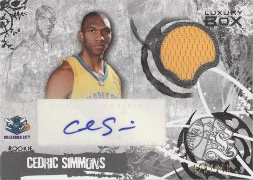 2006-07 Topps Luxury Box - Cedric Simmons #RAR-CS