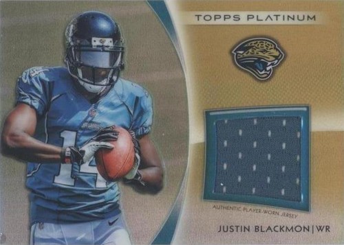 2012 Topps Platinum Justin Blackmon #PRR-JB