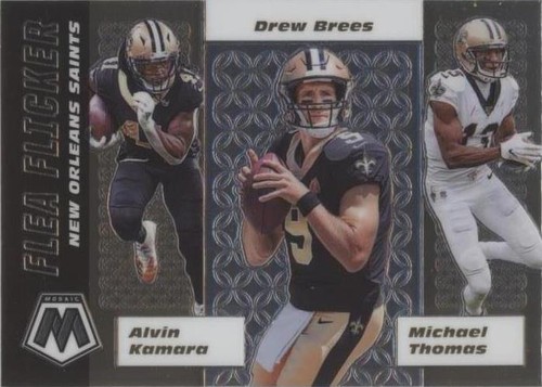 2020 Panini Mosaic Alvin Kamara Drew Brees Michael Thomas #FF12