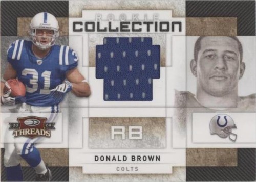 2009 Donruss Threads Donald Brown #23
