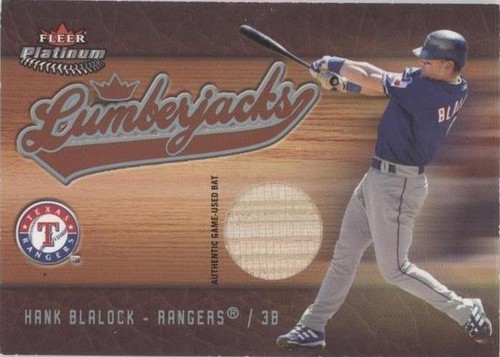 2005 Fleer Platinum - Hank Blalock #LJ/HB