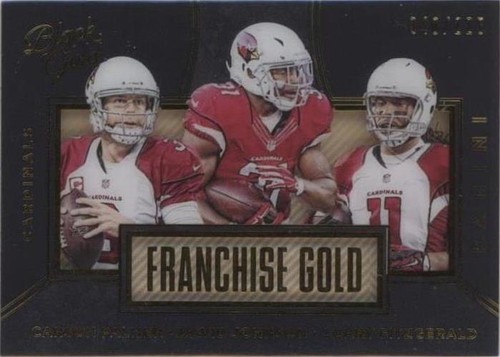 2016 Panini Black Gold Carson Palmer David Johnson Larry Fitzgerald #FG15