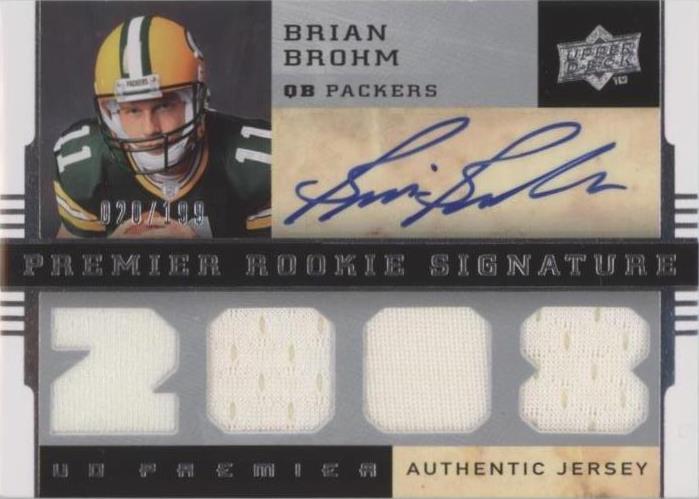 2008 UD Premier Brian Brohm #103