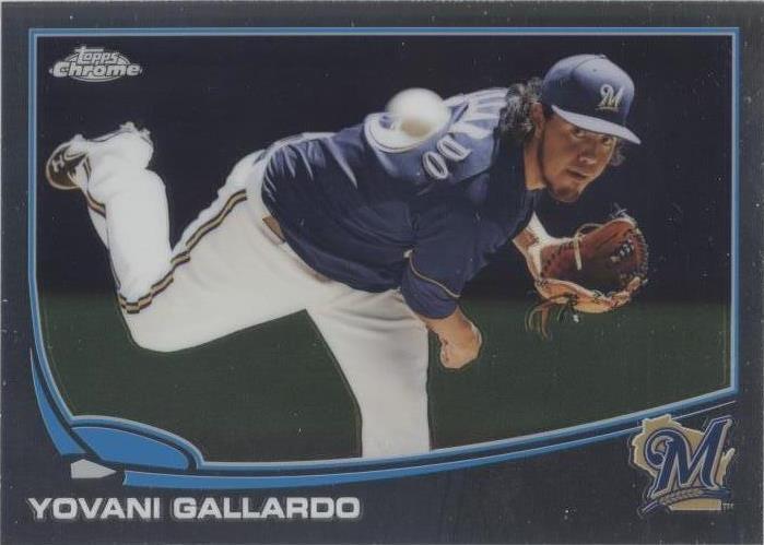 2013 Topps Chrome - Yovani Gallardo #13