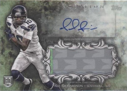 2014 Topps Inception Paul Richardson #IAJP-PR