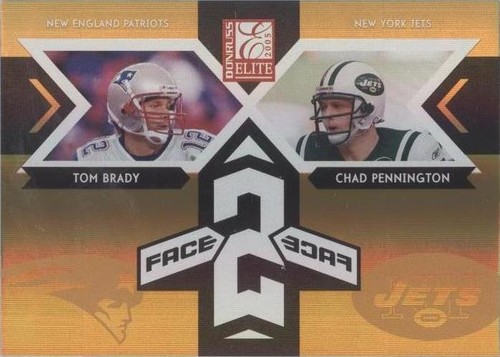 2005 Donruss Elite Chad Pennington Tom Brady #FF-4