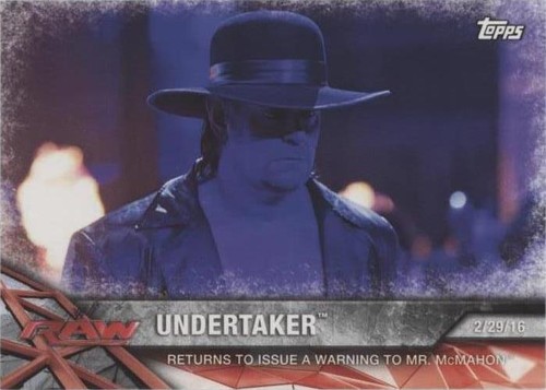 2017 Topps WWE Road to Wrestlemania - Undertaker #34
