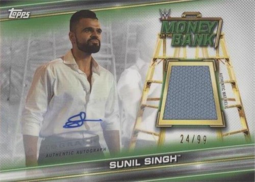 2019 Topps WWE Money in the Bank - Sunil Singh #MAR-SU