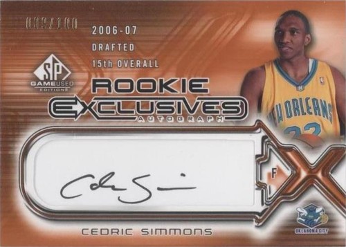 2006-07 SP Game Used Edition - Cedric Simmons #RE-CS