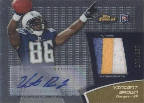 2011 Topps Finest Vincent Brown #RAP-VB