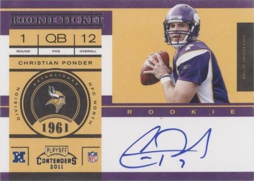 2011 Playoff Contenders Christian Ponder #205