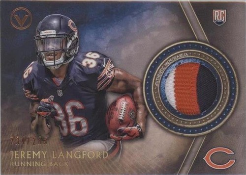 2015 Topps Valor Jeremy Langford #VP-JL