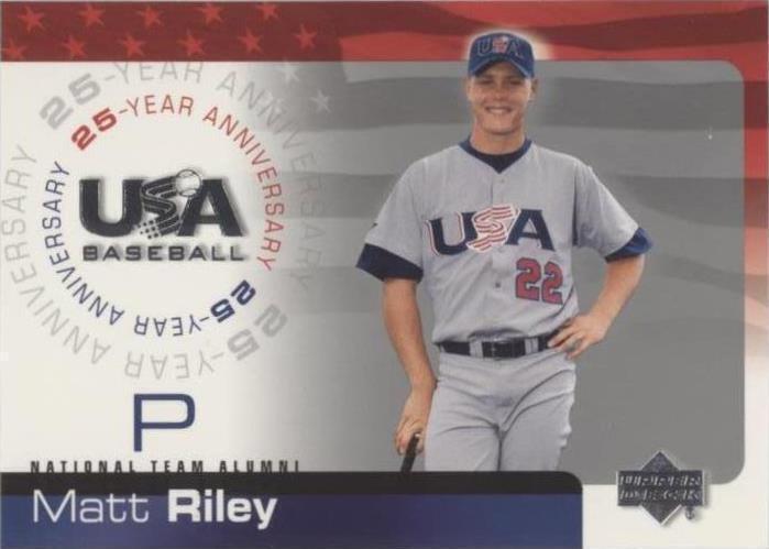 2004 Upper Deck USA Baseball 25-Year Anniversary - Matt Riley #USA-151