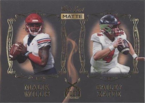 2022 Wild Card MATTE Bailey Zappe Malik Willis #DG-10