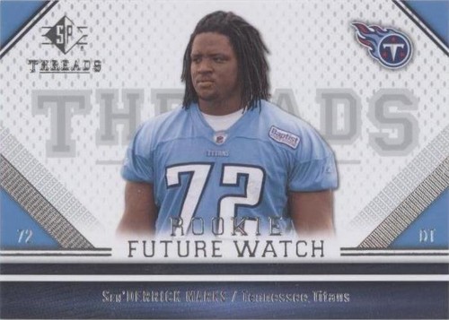 2009 SP Threads Sen'derrick Marks #188