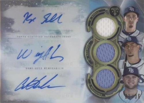 2019 Topps Triple Threads - Austin Meadows Blake Snell Willy Adames #ARC-SAP