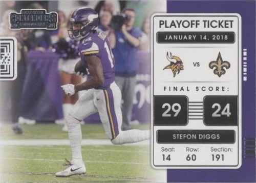 2021 Panini Contenders Stefon Diggs #PLT-SDI