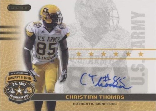 2010 Razor U.S. Army All-American Bowl Christian Thomas #BA-CT1