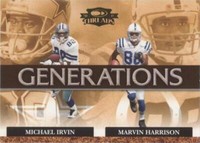 2007 Donruss Threads Marvin Harrison Michael Irvin #G-5