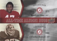 2012 Upper Deck University of Alabama Cornelius Bennett Woodrow Lowe #ATAD-LB
