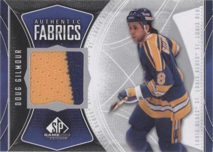 Doug Gilmour Signed 2009/10 SPX Winning Materials Patches