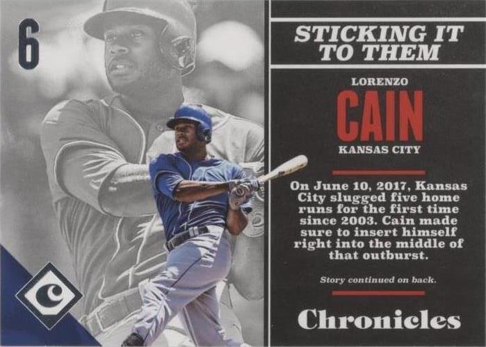 Panini Chronicles 2017 - Lorenzo Cain #54