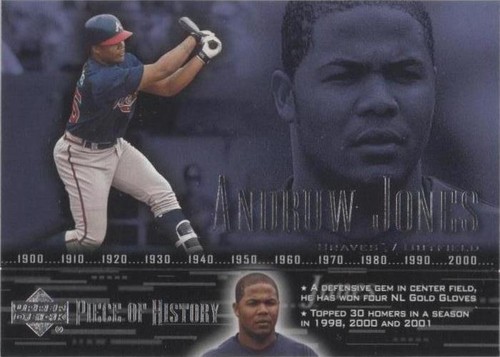 2002 Upper Deck Piece Of History - Andruw Jones #46