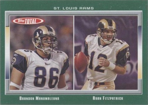 2006 Topps Total Brandon Manumaleuna Ryan Fitzpatrick #278