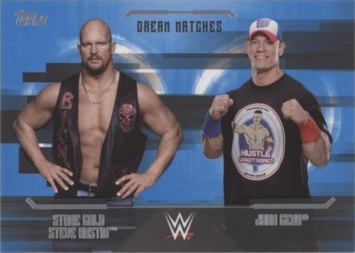 2017 Topps WWE Undisputed - John Cena Steve Austin #D-6
