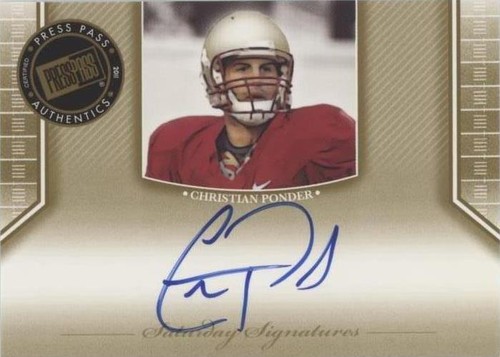 2011 Press Pass Legends Christian Ponder #SS-CP