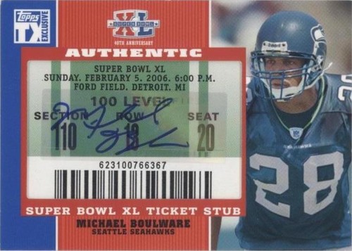 2007 Topps TX Exclusive Michael Boulware #SB-MB