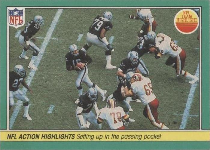 1984 Fleer Teams in Action Jim Plunkett #77