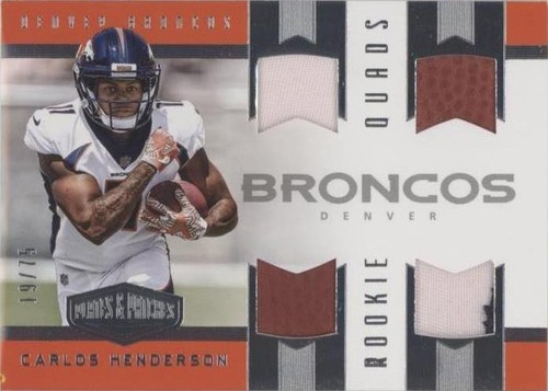2017 Panini Plates & Patches Carlos Henderson #RQM-5